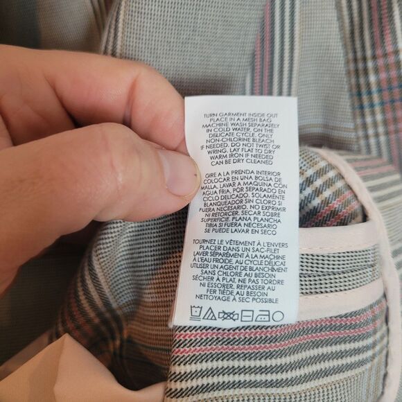 Cabi Sleuth Blazer Women's Size 8 Gray Plaid Relaxed Fit Preppy Office Career - Picture 12 of 14